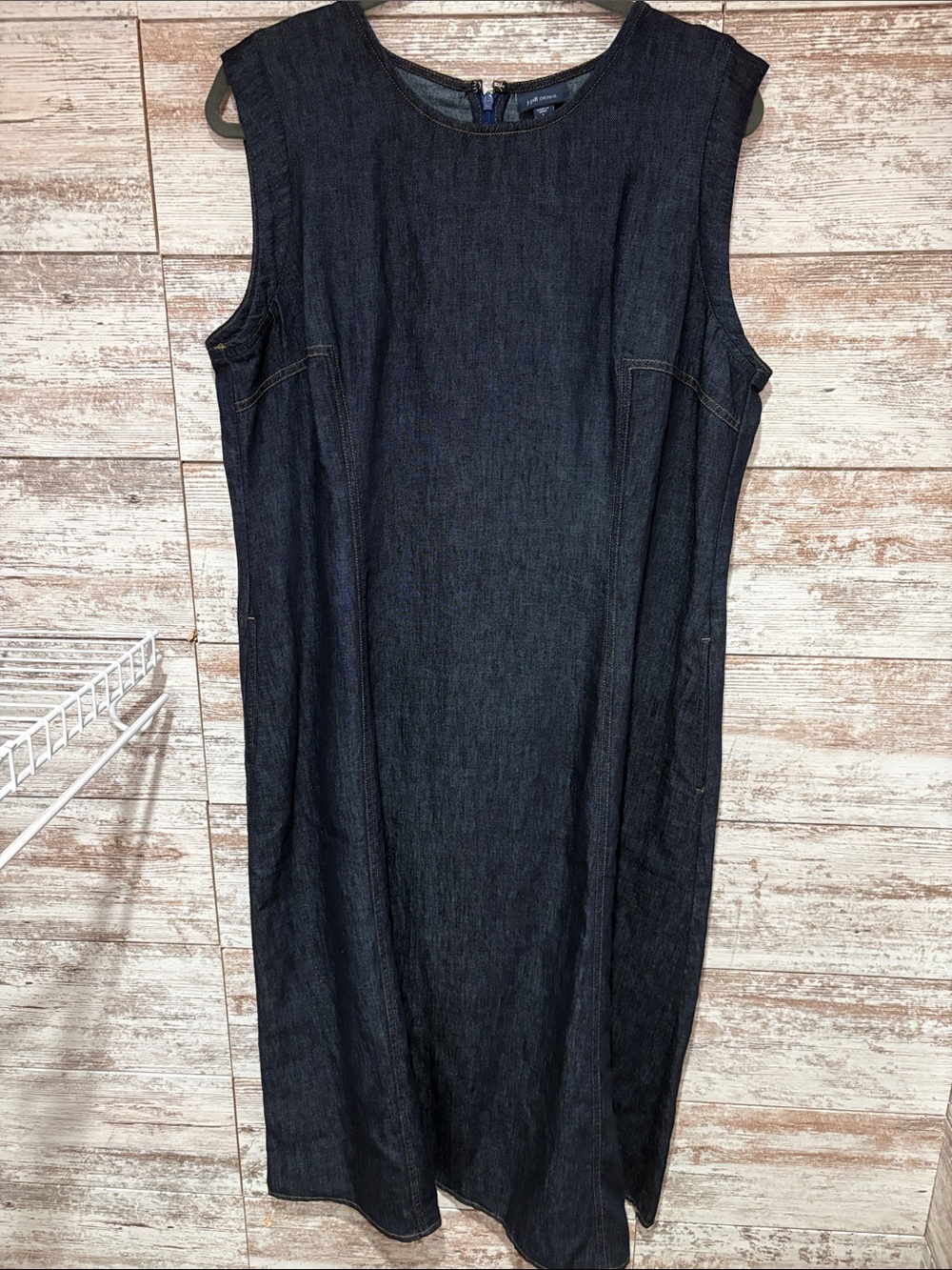 J. Jill Dark Blue Denim Straight Dress